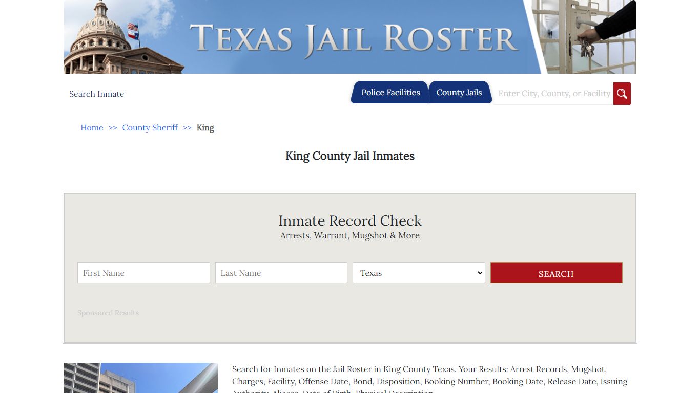 King County Jail Inmates - Jail Roster Search